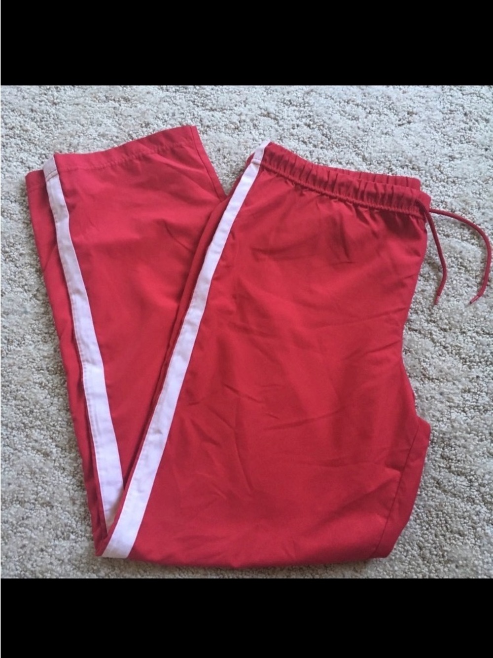 Soft Red Big Flirt Silky Workout Pants